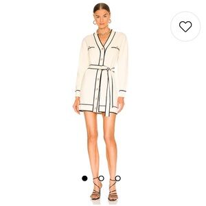 Natalie Belted Dress in Ivory & Black
Lovers and Friends